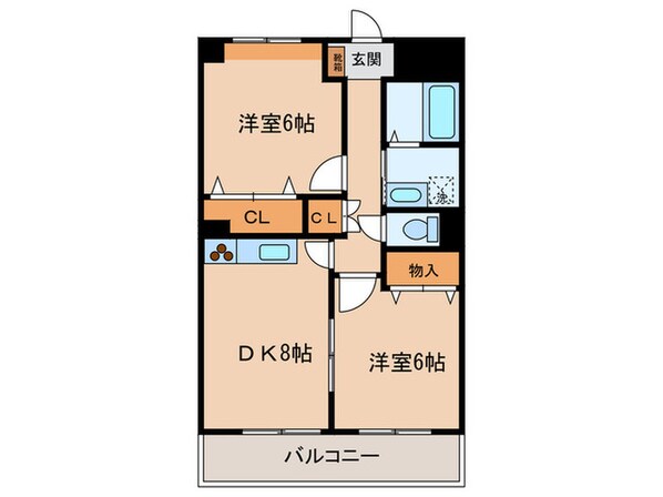 ジャルダン新栄の物件間取画像